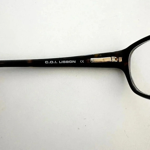 COI LISBON Dark Tortoise Glasses Full FRAMES ONLY Brown Acetate 55-17/135 - Picture 6 of 7